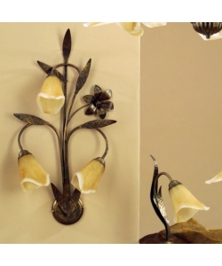 APPLIQUE 3 LUCE ONLI "ALGA" BRONZO E14